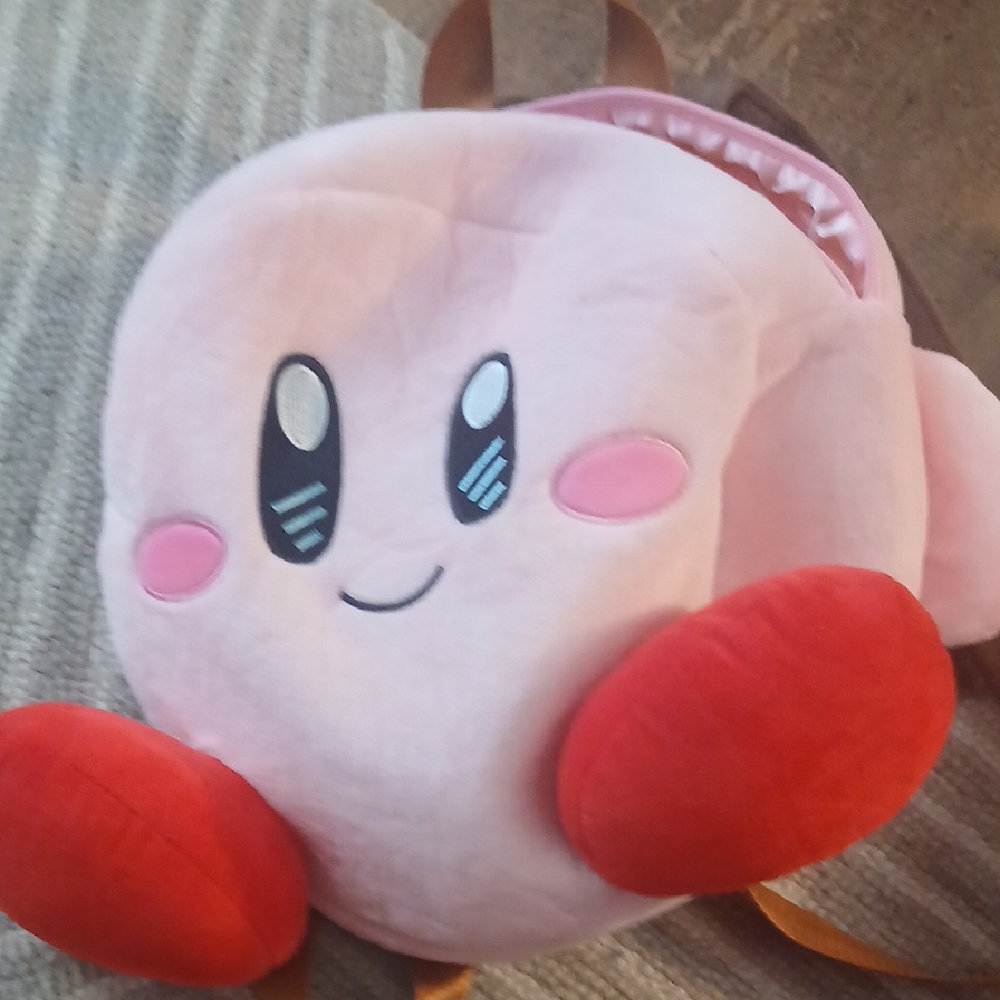 Pink and Red Character Plush Backpack